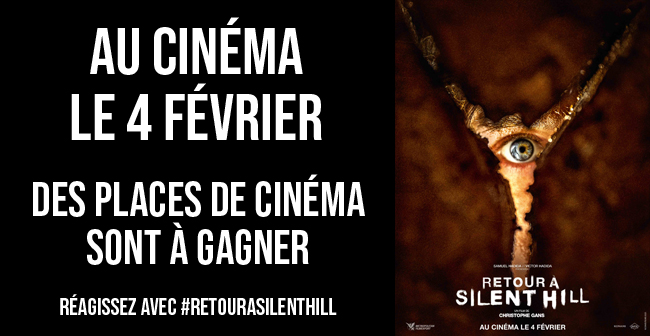 cine_media's tweet photo. 🎁🎁🎁 [CONCOURS] 🎁🎁🎁
Tentez de gagner des places de cinéma pour Retour à Silent Hill
Le formulaire de participation - https://t.co/LZvMOJtYCk
➡️ Follow + RT = +1 chance de gagner
@Metropolitan_Fr @MenschAgency 
#concours #retourasilenthill https://t.co/fGq4GVqAkJ