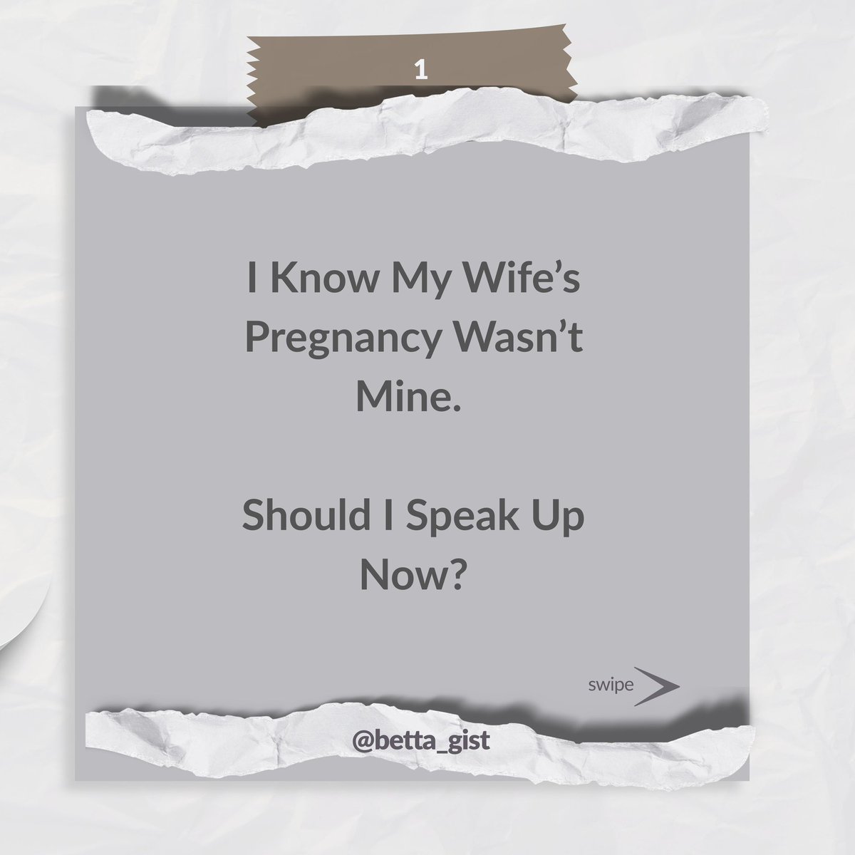 iam_betta's tweet photo. This story is of a man who has been married for 4years:

He said knows his wife pregnancy wasn’t  
For him.

He want and above on what to do next 

Please read story in comment 👇🏿👇🏿 https://t.co/d1tQn9CkIP
