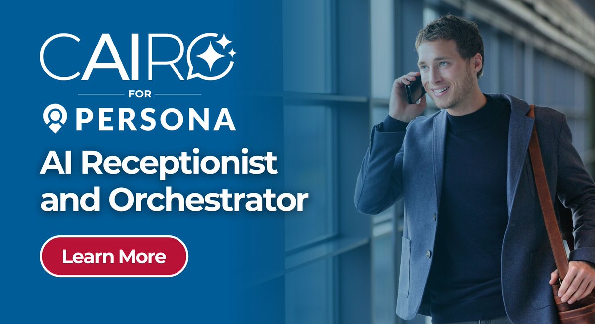 Say hello to CAIRO — the always-on AI receptionist that elevates inbound calls with natural convo, smart routing &amp; 24/7 support. 🤖📞

Boost customer experience + never miss a call again. 
Learn more bit.ly/3ZhjaFL

#GenAI #CloudComms #UCaaS #CX #AllegiantNOW