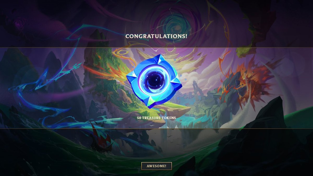 Me sobraron 6 códigos de 50 Tokens del Tesoro 

En Twitch comente que lo sortearia por acá.

Para participar ♥Like + ↔RT + ↕Follow.

Comenten que prefieren: 
1 Ganador de 300 tokens
o
6 Ganadores de 50 tokens

El sorteo se hara este viernes 6 Feb
#TFT #TreasureTokens #giveaway