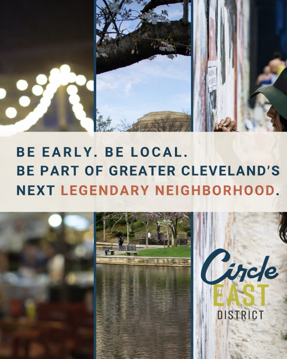 circleeastdist's tweet photo. Circle East is building a neighborhood rooted in community culture and opportunity. A place where people live, work and grow together, right in the heart of Greater Cleveland.  

Explore what’s coming and see what’s available now.  

https://t.co/fypQfGHqTC https://t.co/QsTp0RfWa6
