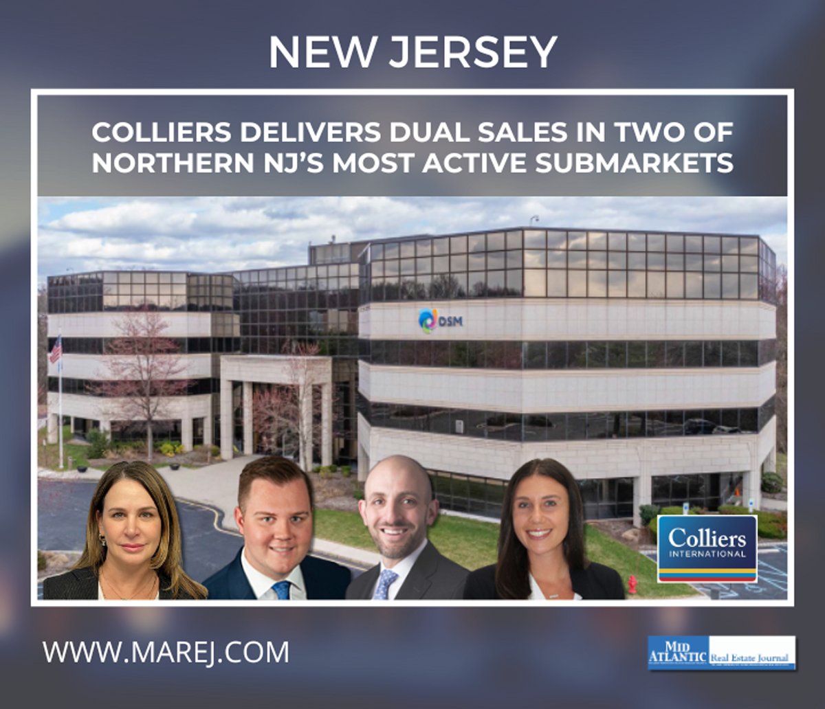 MAREJournal's tweet image. 📍 Parsippany: 107K s/f office at 45 Waterview Blvd. trades post-tenant departure, signaling strong demand.
📍 Fair Lawn: 15K s/f medical office sells to private investor.
@Colliers | Chesler, Norris, Horowitz, Leventoff
More in #MAREJ online.flippingbook.com/view/404164872…
#NJCRE #OfficeRE