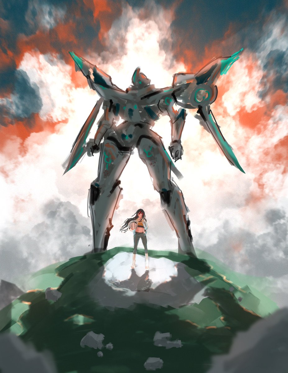 R_thors's tweet photo. The girl who pierced through the heavens. https://t.co/uyDYhkMVNv