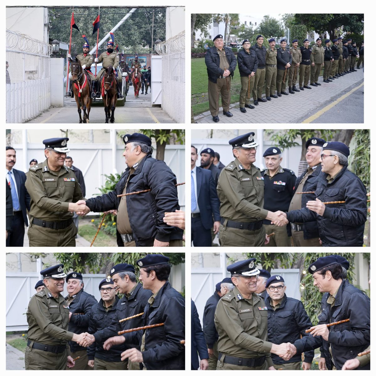 نئے تعینات ہونے والے انسپکٹر جنرل آف پولیس پنجاب راؤ عبدالکریم  نے پنجاب پولیس کی کمان سنبھال لی، آئی جی پنجاب راؤ عبدالکریم کی سنٹرل پولیس آفس آمد، سینئر پولیس افسران نے آئی جی پنجاب کو خوش آمدید کہا، پولیس کے چاک و چوبند دستے  نے آئی جی پنجاب راؤ عبدالکریم کو سلامی پیش کی،