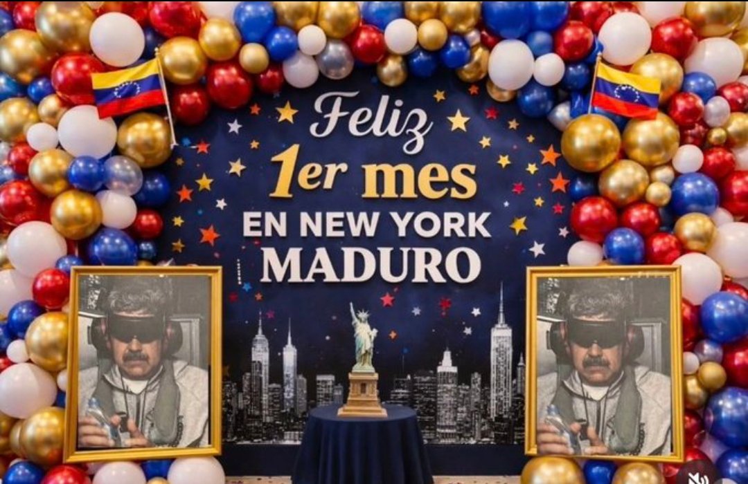 Celebramos 1 mes de la captura del narco criminal genocida, violador de derechos humanos Nicolás Maduro.