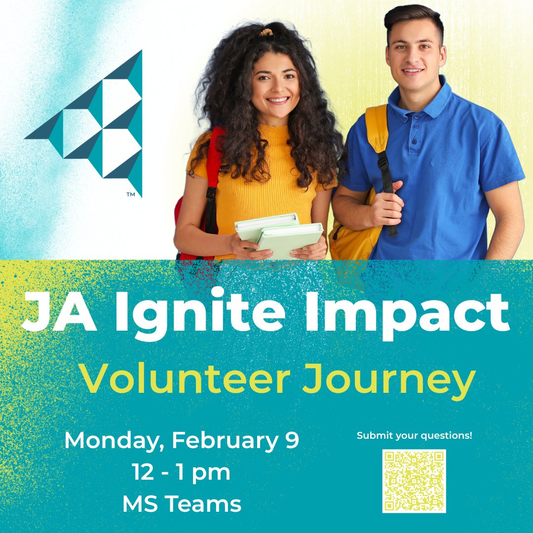 Join us to discover how you can inspire the next generation of young minds. Learn more about JA and how to get involved, connect with experienced JA volunteers, and ask questions to help you find the best fit volunteer opportunities!
Join meeting👉bit.ly/4btqplf
