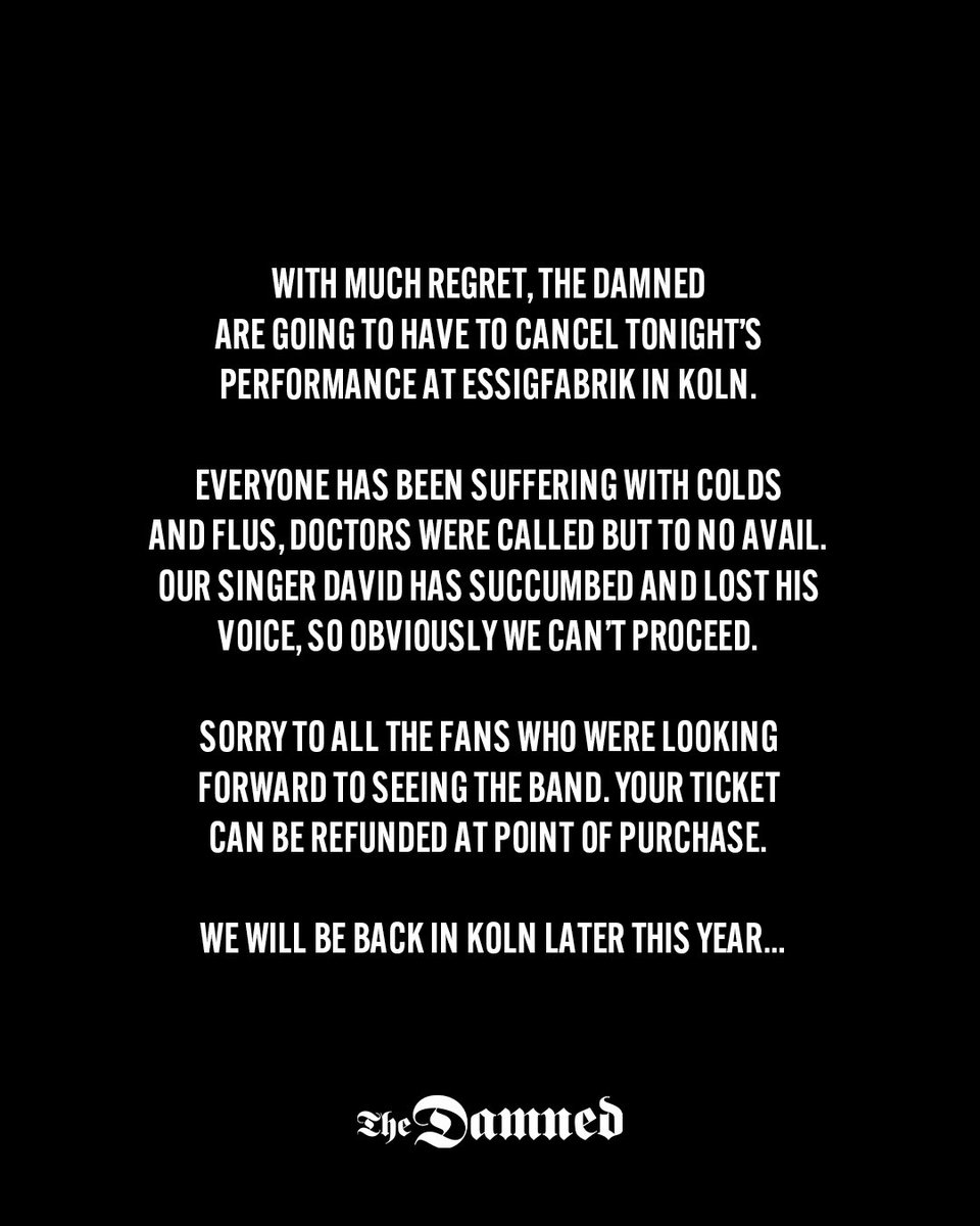 The Damned tweet media