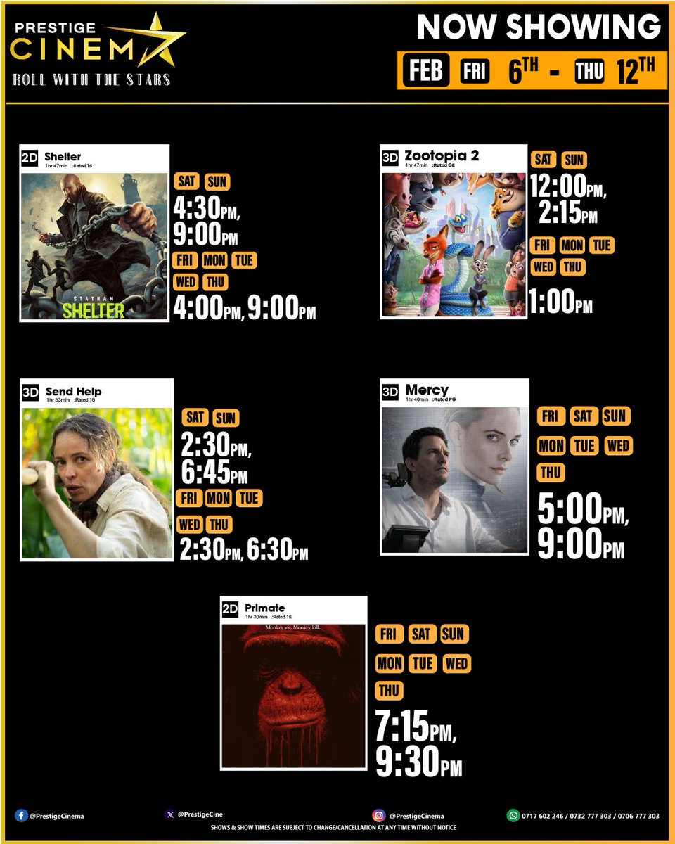 Prestige Cinemas tweet media