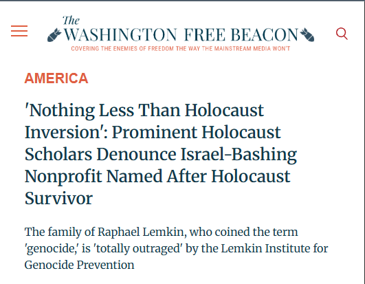HonestRepCanada's tweet photo. 🧵More than 100 Holocaust and genocide scholars have signed a letter in support of the family of Raphael Lemkin, a Holocaust survivor who coined the term "genocide", as they seek to protect and reclaim his legacy.  

His name is being leveraged by anti-Israel activists to attack and delegitimize the Jewish state internationally⤵️

https://t.co/ytgY91DyvD