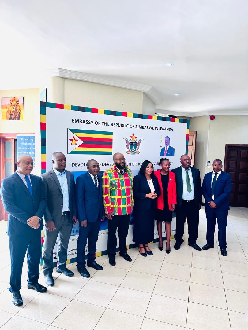It was a pleasure this morning to welcome Hon Minister Misheck Mugadza and his delegation. He is in  Kigali on a benchmarking visit. We discussed about Special Economic Zones and Waste Management.
<a href="/MoFA_ZW/">Ministry of Foreign Affairs and Int Trade</a>