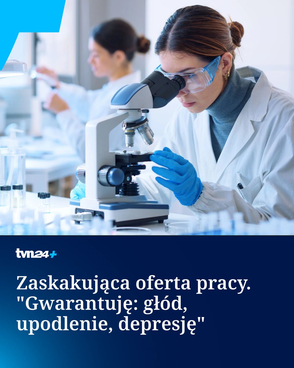 TVN24BiS's tweet photo. 🔹Oferta pracy dla naukowca ze specjalistycznymi umiejętnościami za minimalną krajową? To nie żart, a polska rzeczywistość. Ogłoszenie opublikowane przez Polską Akademię Nauk wzbudziło dużo emocji.

����️Piszą @katkorz i @szosto ⤵️
🔗https://t.co/TjRPKqVJ10 https://t.co/SW4WraOGk5