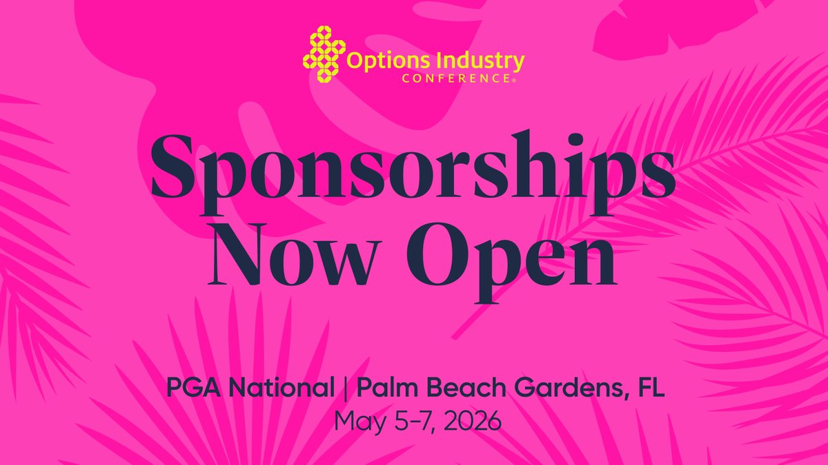 Options Industry Conference tweet media