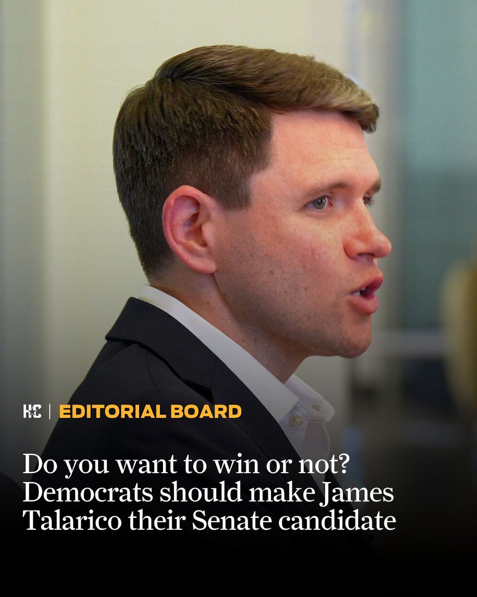 The Houston Chronicle editorial board says that Democrats should make state Rep. James Talarico their Senate candidate because he's running like he actually wants to win in Texas. houstonchronicle.com/opinion/endors…