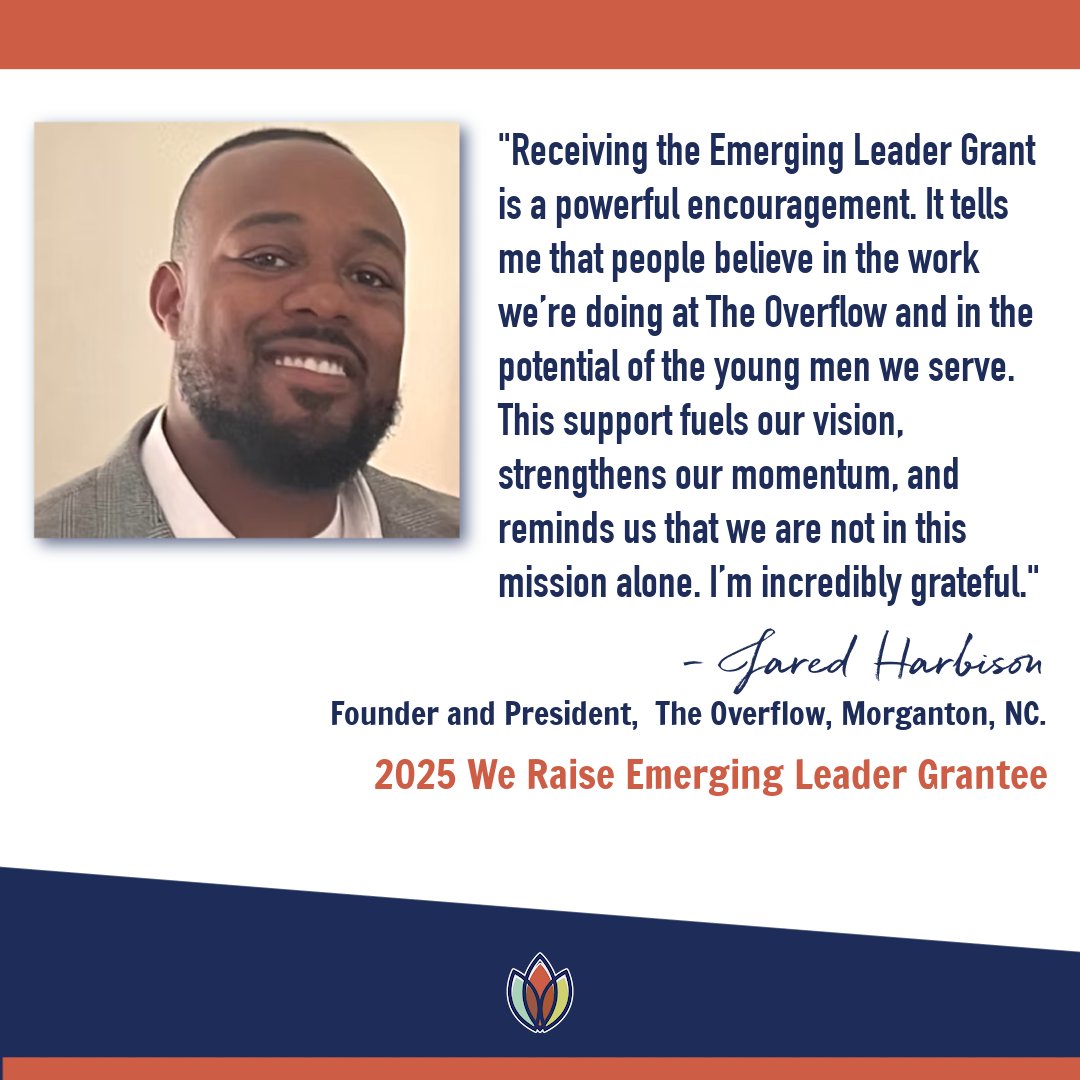 Jared Harbison is one of our newest Emerging Leader grantees! Through The Overflow, Jared is helping young men grow in identity, purpose, and service through faith-centered mentoring, farming, and life skills. 🌱🙏