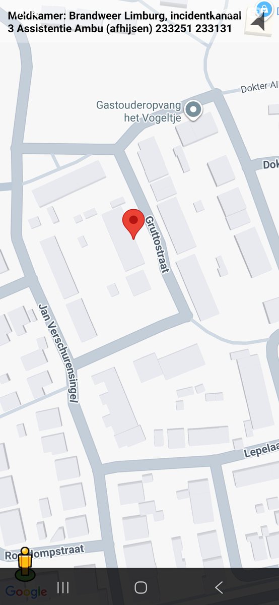 Afhijsen assistentie met brandweer en ambulance