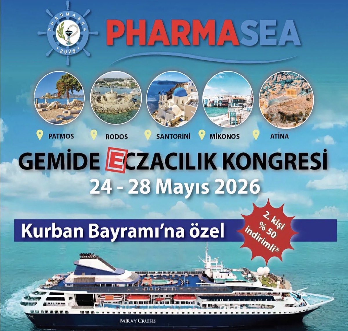Ve evet beklenen büyük ÇEKİLİŞ tweeti. İki kişiye gemide kongre hediye !
-Beni takip et 
-Beraber gitmek istediğin arkadaşını mente ekle
- Rt yap 
Sonuçlar 29 Mayısta canlı yayında açıklanacak.
📢 Bana çıkmaz deme atanma ihtimalinden fazla !!!