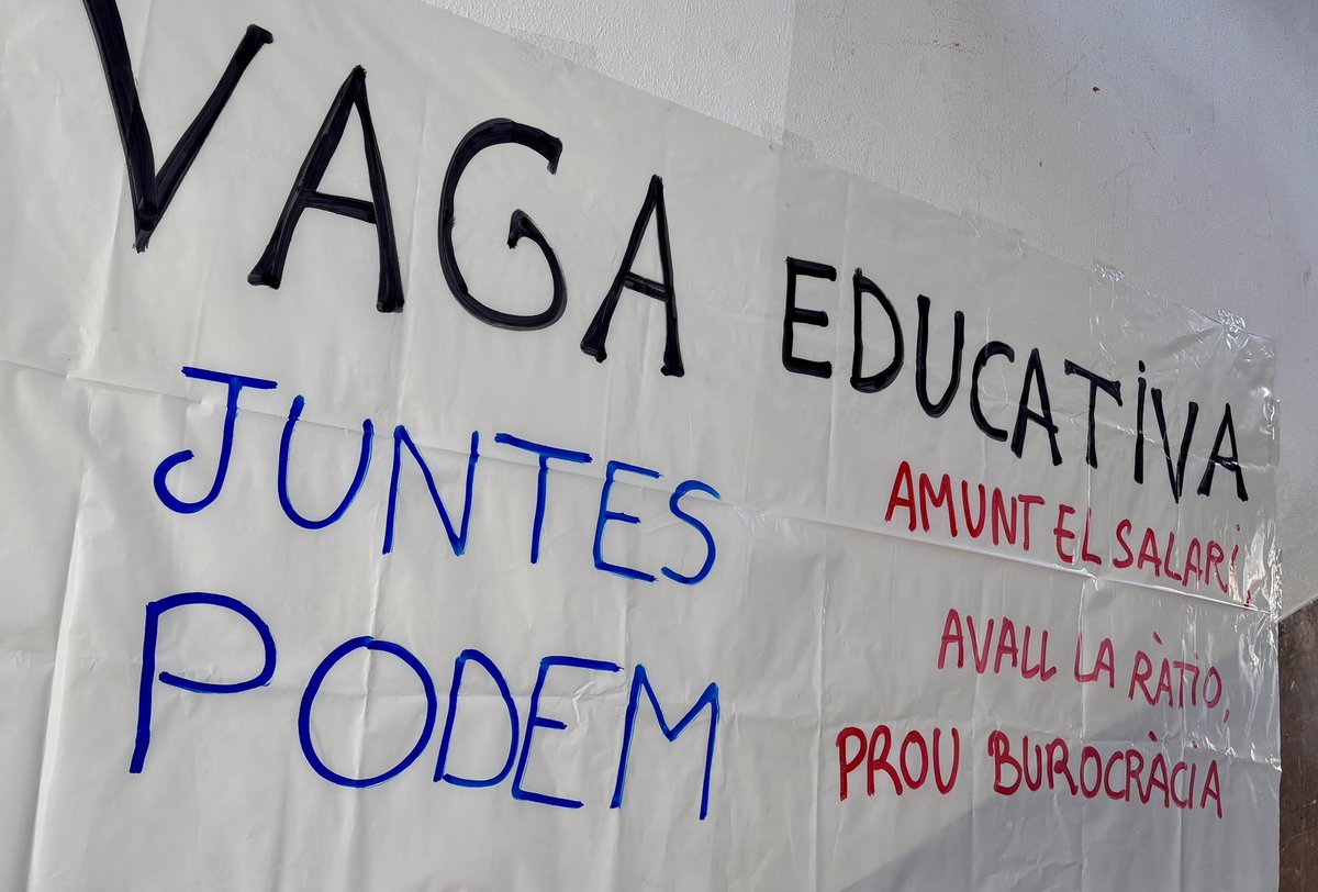 Escalfant motors per la #VagaEducativa de l’11 de febrer #SomDeLaRibera #Montcada ✊🏼