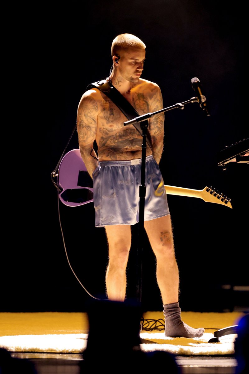 MTV's tweet image. Still thinking about @justinbieber's #GRAMMYs performance.