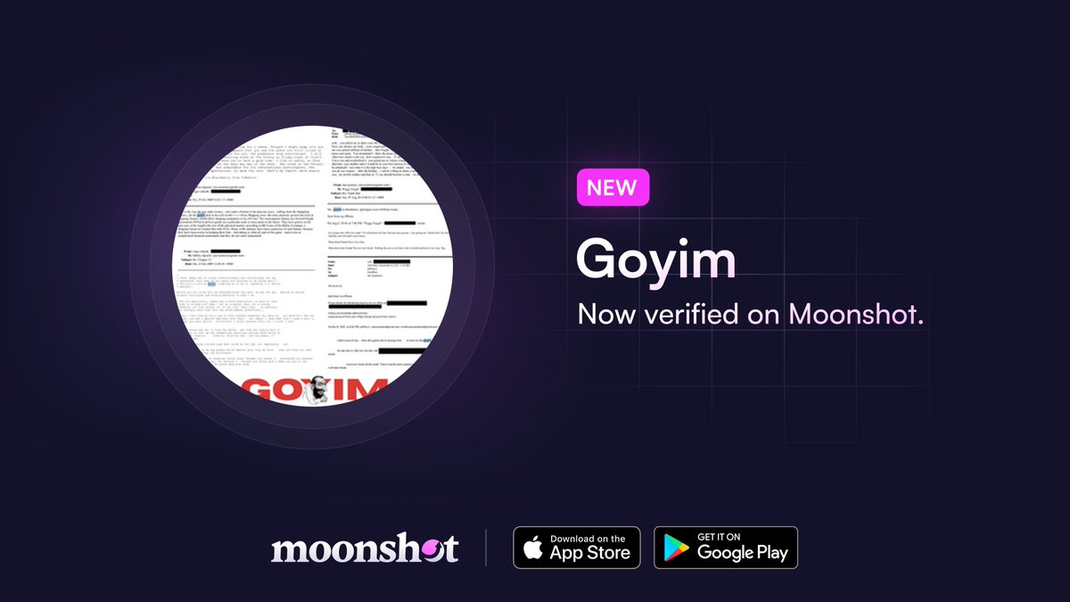 damael's tweet photo. 10m 70x $goyim

When I first encountered Solana, my teacher who taught me to be degen had a saying; 
-Money can move candles, but faith can move mountains

Never lose your faith, just pay attention to what you're looking at 💪

I have always moved forward with this mindset, and seeing that I am on the right path truly makes me happy ❤️

https://t.co/51qudqpOex @moonshot