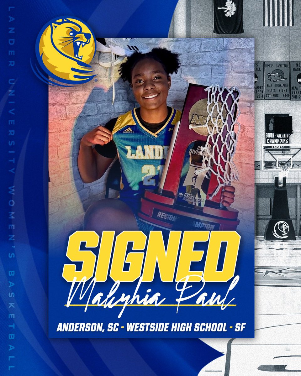 Lander_WBB's tweet photo. Weโre so excited to welcome another signee!! Go Bearcats!!๐๐ #LUWBB https://t.co/nTYbkDplgO