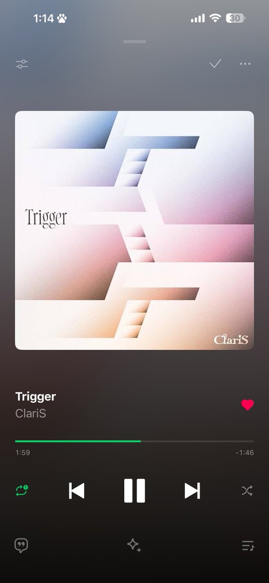 今さらかもやけど、よー見たら
#Trigger のジャケ

手で🔫を作ってる感じのやつになってるな
( ･ﾉｪ･)ｺｼｮｯ

#ClariS