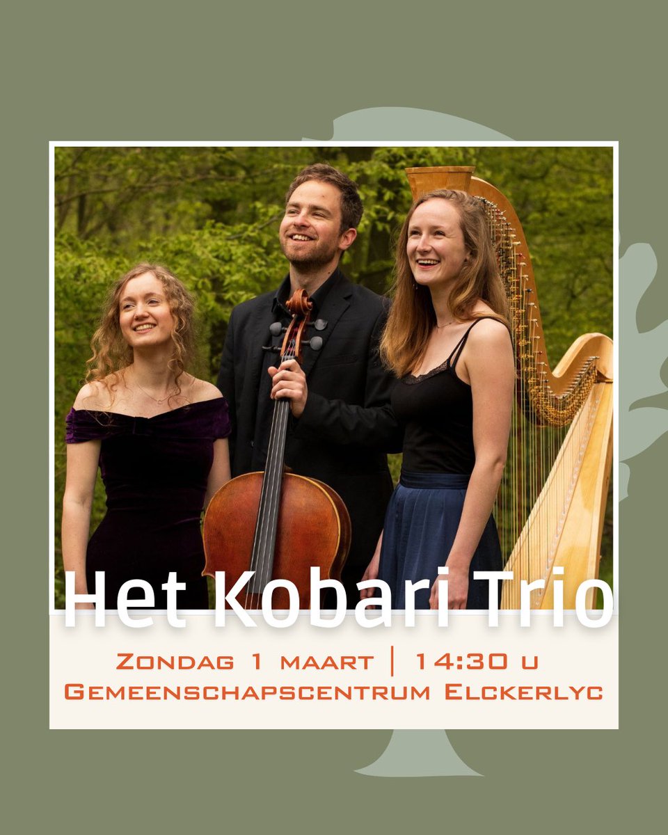 🎶 Jaarlijks Winterconcert ❄️ Het jonge Kobari Trio komt naar Luttenberg! 💫
 Sopraan, harp en cello in een uniek programma vol oude pareltjes, passie en nieuw werk.
 Met ‘Zielsgetijden’ belooft het een avond van romantiek, drama en bezinning ✨

📍 Luttenberg, Elckerlyc