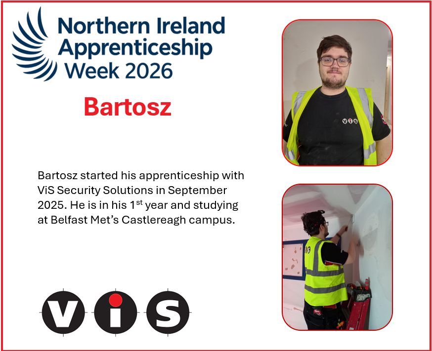 vis_security's tweet photo. (Apprenticeship Week – Day 2)

We’re showcasing another apprentice as part of our  look at those starting out in electronic security. Highlighting their training route, systems they use, and how they contribute to fire, intruder, CCTV and access control work. 
#Apprenticeshipweek https://t.co/9647M3YHC3