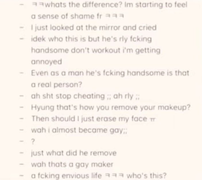 mingyu literally went viral for removing his makeup on live in 2022 and having korean men crash out for looking the same with and without makeup 😭😭