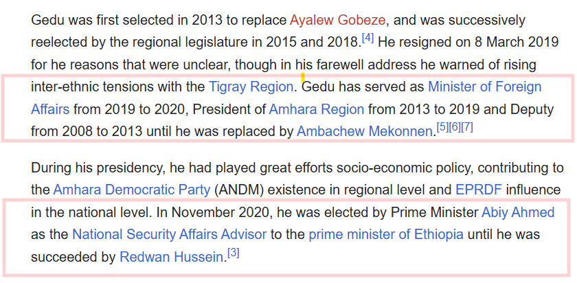 Eritreanview's tweet image. The statement by Ethiopia's Prime Minister contains significant factual inaccuracies regarding the Tigray War timeline. He claimed that "Eritrean army atrocities" prompted him to dispatch Gedu Andargachew—whom he identified as Foreign Minister—to Eritrea during the conflict (Nov…