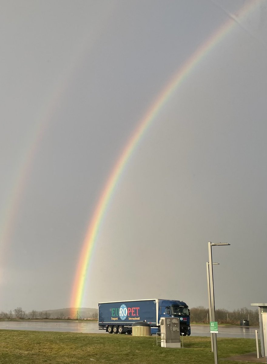 Impressive rainbow 🌈 at Auxerre.