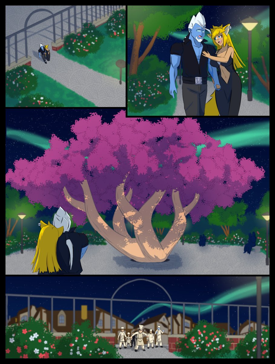 Akitsui and Zengi have a lovely walk through the park, surly nothing can ruin this.
#Comic #Manga #Gnosis