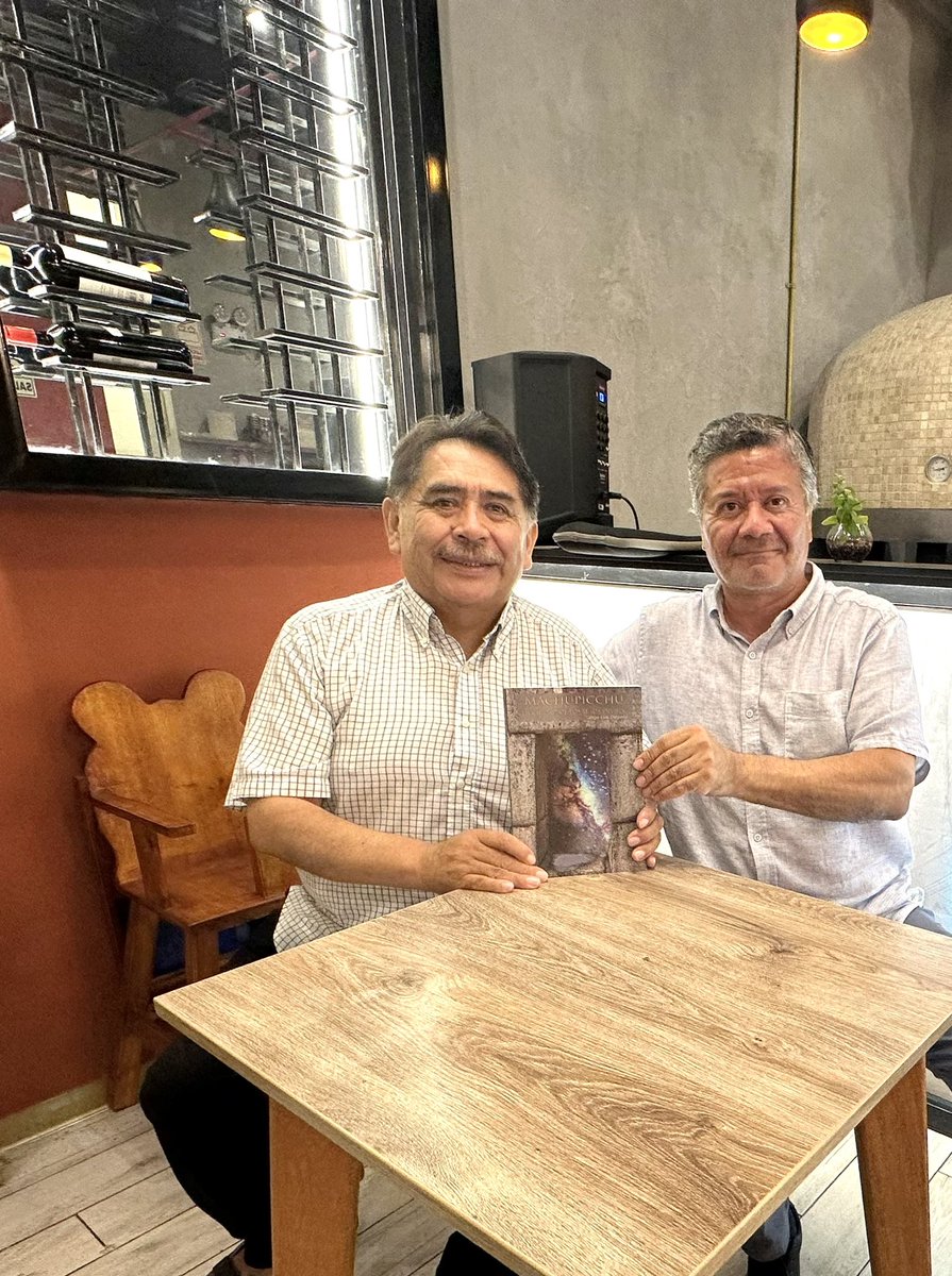 Had a great time with my friend Jorge Luis Delgado. His latest book “ Machu Picchu :The City of the Children of the Sun”offers a new perspective of the Andean cosmovision and wisdom.