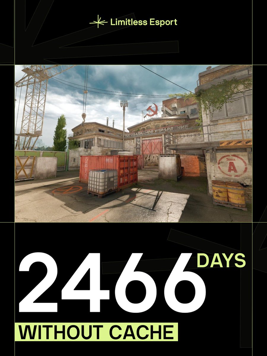Can you imagine how many days we’ve been waiting for the Cache return? 

It’s been 2466 days since the map was removed 😭