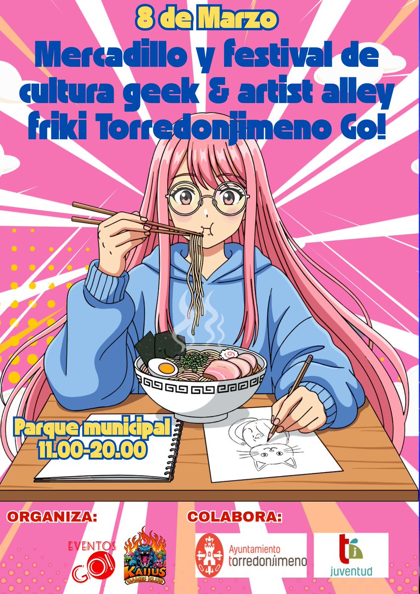 Recordad que volvemos a Torredonjimeno con nuestro mercadillo friki el 8 de Marzo