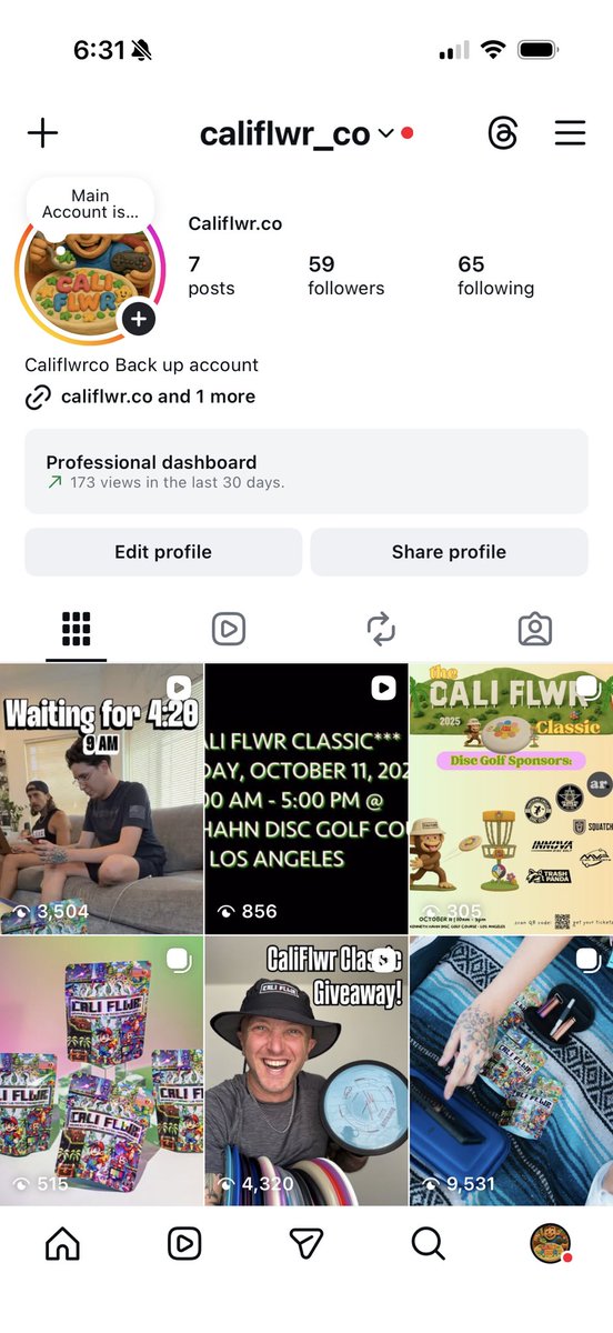 We got our IG taken down today! Follow the back up fam! instagram.com/califlwr_co?ig…