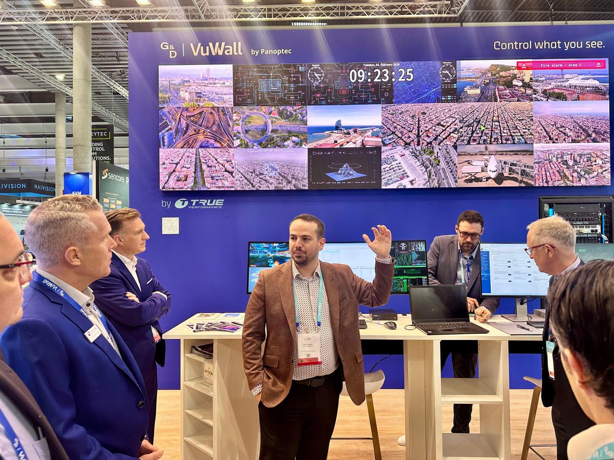 VuWall's tweet photo. #ISE Day 1 is buzzing! VuWall + G&amp;D = live demos, tech talks &amp; great vibes. Stop by for a demo, meet the team, or grab a coffee (or cerveza 🍻)

#ISE2026 #VideoWall #KVM #TechInnovation https://t.co/2n7cga6FKu