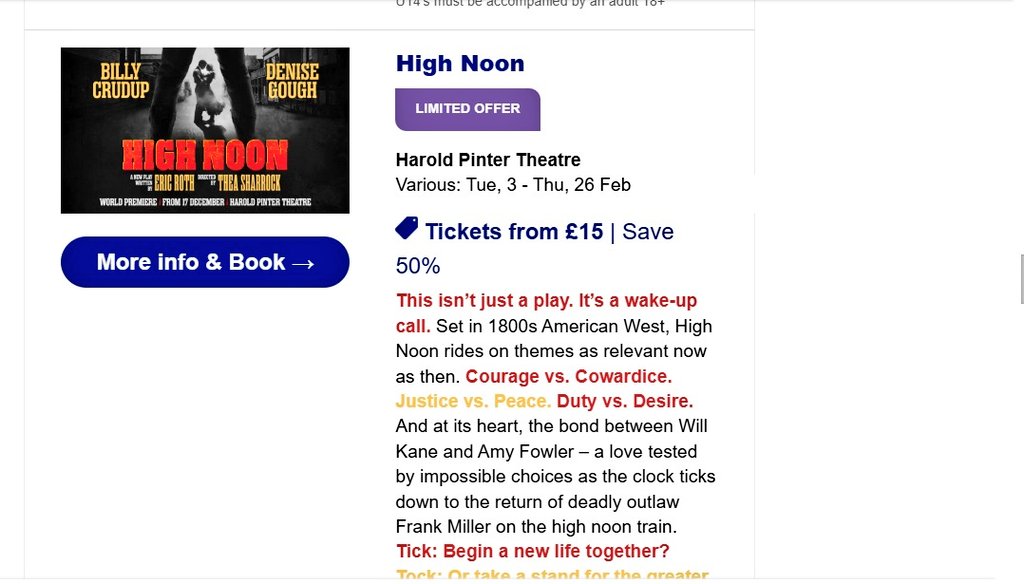 I quite like the idea of doing High Noon as a play, but I don't think it's set in the 1800s (which does not mean the 19th Century).