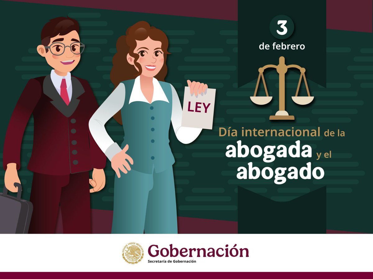 rosaicela_'s tweet photo. Felicitamos a las abogadas y abogados en su día. Agradecemos su labor, con la que contribuyen a la construcción de la justicia en nuestro país. 🇲🇽⚖️ https://t.co/MDyL7C6me7