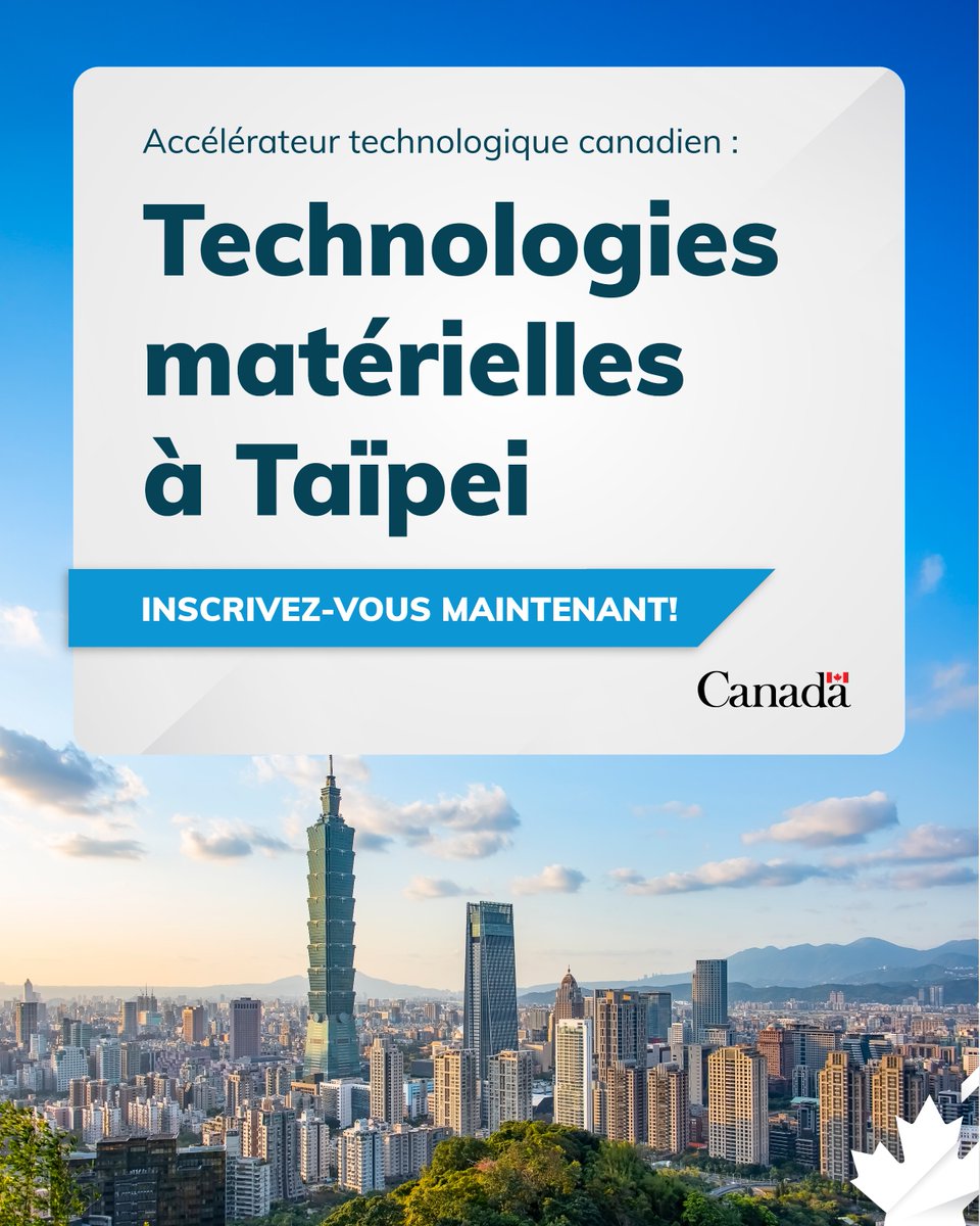 ATC_SDC's tweet photo. Êtes-vous un innovateur canadien dans les domaines du matériel, de la fabrication de pointe, de l’IdO, de la robotique ou de l’IA ?

Profitez d’un mentorat d’experts, de liens avec l’industrie et d’un accès à l’écosystème dynamique de Taïwan.

 https://t.co/OGLObiSH5F https://t.co/HKglVI7M80