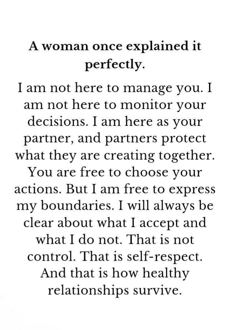 A woman once explained it perfectly,...