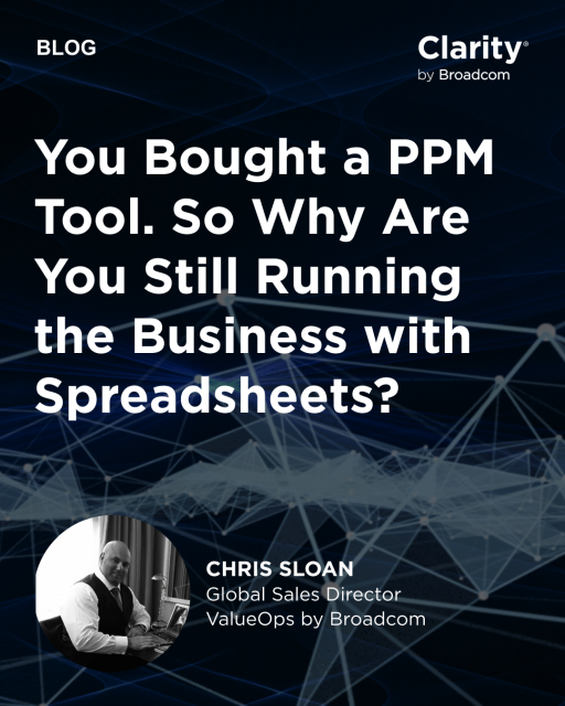 AaronRustyLloyd's tweet photo. You didn’t buy a PPM tool to keep managing strategy in spreadsheets. Heavy customization and disconnected data quietly stall transformation. Here’s why real portfolio clarity requires more than a product. https://t.co/Fy1ZloHFbF https://t.co/ZO9Hf6fSwQ