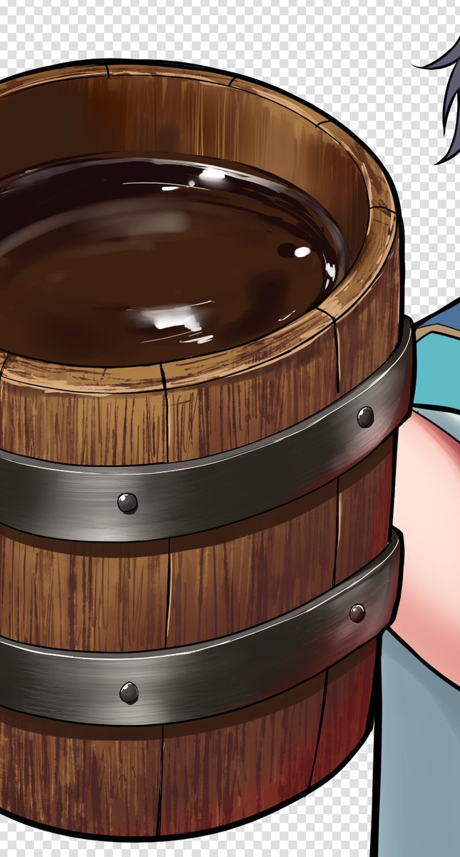 3DでやればいいものをSAIで表紙描いてるのもあって
手描きで酒樽カップ描いた 