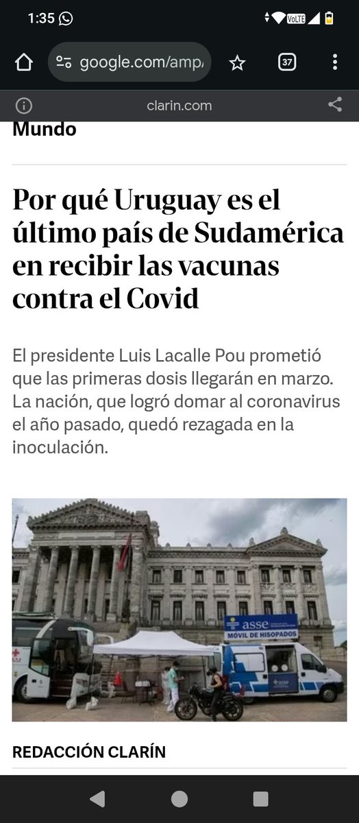 <a href="/CardozoBr/">Fernando Cardozo</a> Solo recordar que Uruguay fue record en contagios y muertes en el mundo 
Y que fuimos los últimos en recibir la vacuna y la peor 
Yo no olvido