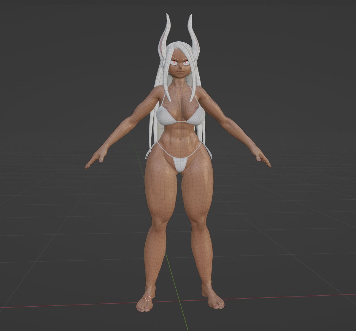 Bikini edit and rigging  for Mirko 3d model comm