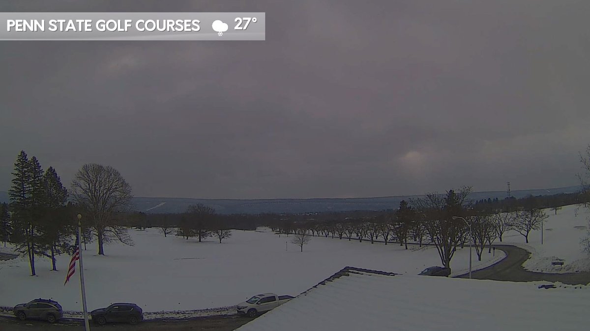PSUWeather's tweet image. Light snow expected throughout the day with chilly conditions. ❄️
#staywarm #pawx