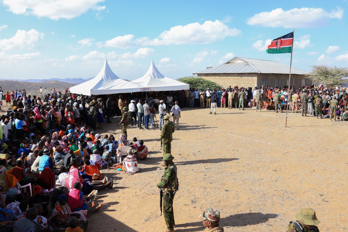 kipmurkomen's tweet photo. Even as we consolidate the gains made in restoring peace and security across the Kerio Valley and Northern Kenya, a few isolated insecurity incidents have been reported in parts of the region, including Mukogodo along the Laikipia–Isiolo border.

This afternoon, I met with security officials, local leaders, community members and other stakeholders in Kurum, Laikipia North, to asses the security situation and agree on measures to strengthen peace and stability in the area.

We are launching a special intelligence-led, multi-agency operation to secure Mukogodo Forest and its environs, with the objective of apprehending the criminals and their accomplices, recovering illegal firearms and ammunition, stolen livestock, and restoring law and order in the area.

We are also expediting the rehabilitation of security roads and the expansion of network coverage to open up the area, while strengthening the capacity of National Police Reservists among other supportive measures.

With us were Inspector General of Police Douglas Kanja, Deputy Inspector General (APS), Gilbert Masengeli, GSU Commandant Ranson Lolmodooni, OMU Commander Brigadier Alex Kiraguri, Rift Valley Regional Commissioner Dr. Abdi Hassan and Regional Police Commander Samuel Ndanyi, among other security officials. 

Leaders present were MPs Sarah Korere (Laikipia North), Mwangi Kiunjuri (Laikipia East), Jane Kagiri (County) and former National Assembly Speaker Francis Ole Kaparo, among other leaders.