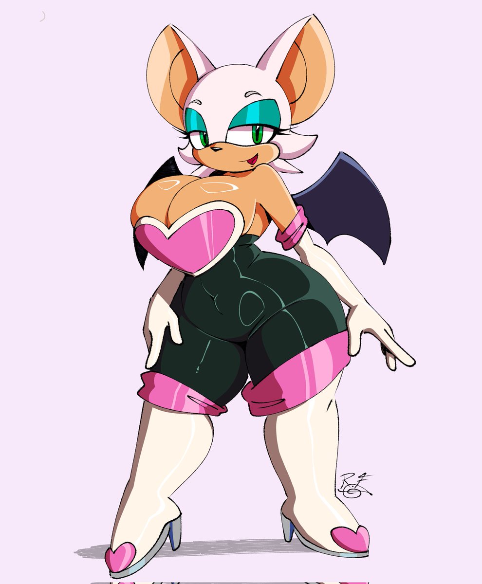 Como todos já esperavam, fiz a safada mais safada de todo universo de Sonic, Rouge The Bat

#sonic #RougeTheBat #SFW