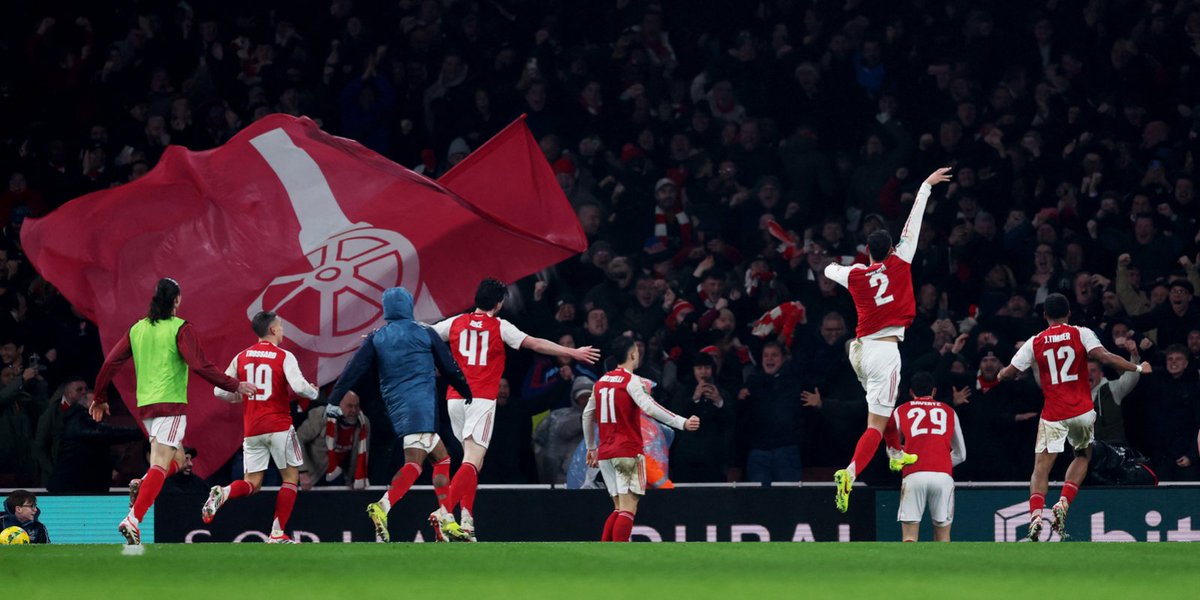 premierleague's tweet image. Kai Havertz sends @Arsenal to Wembley! 🙌

His 97th minute goal seals a 1-0 win on the night, and a  4-2 win on aggregate in the EFL Cup semi-final against @ChelseaFC to reach the final
