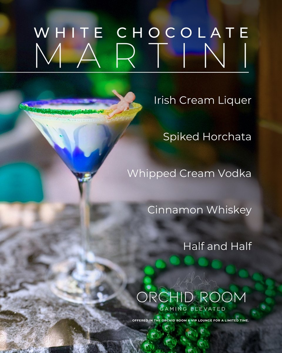 ScarletPearl_MS's tweet image. Sweet indulgence with a wild side after midnight. #MardiGrasAfterDark #DessertInAGlass #LateNightLuxury scarletpearlcasino.com/play/high-limi…