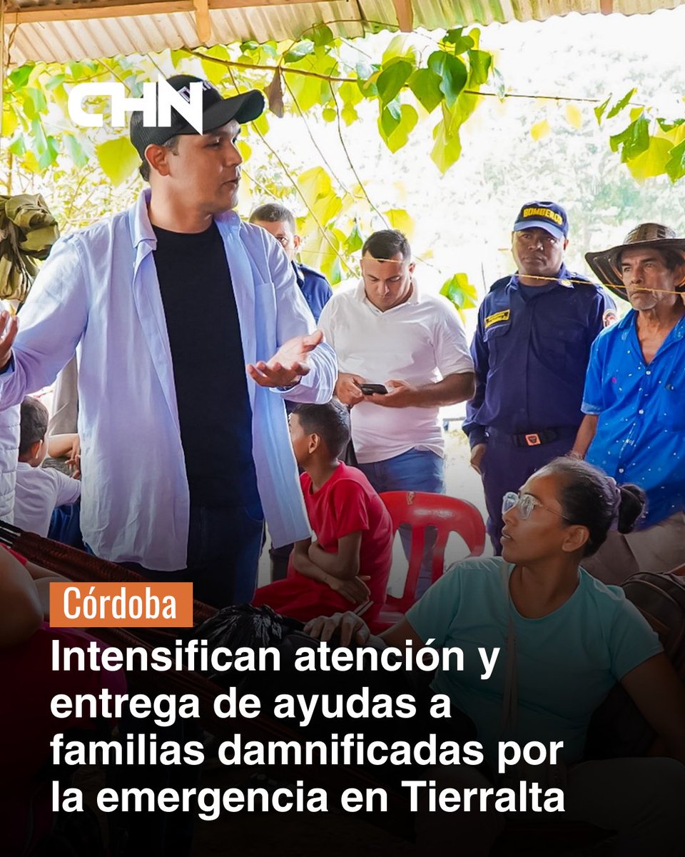 #Córdoba I Ni la lluvia ni las dificultades han detenido la atención a las comunidades afectadas por la emergencia en el municipio de Tierralta. El alcalde Jesús David Contreras, junto a su equipo de gobierno, mantiene recorridos permanentes en las zonas impactadas, con el fin de